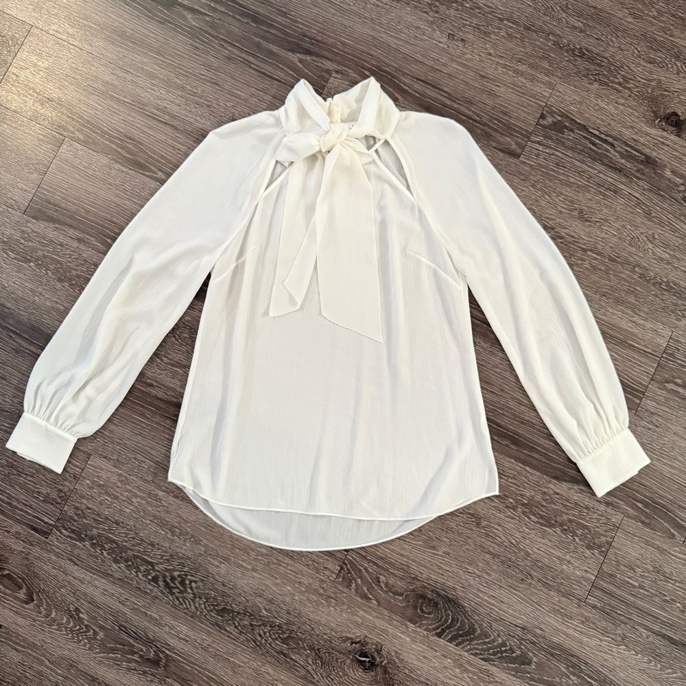 Veronica Beard Neck Tie Blouse